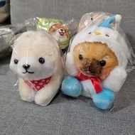 [包SF😍] 日版 全新 有牌 獨立包裝 Amuse 豆沙三兄弟 豆柴三兄弟 柴犬 秋田犬 八哥 坐姿 公仔  全新正版有吊牌 Japanese Shiba Inu Plush Toys