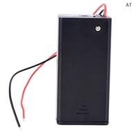 [AT] 9V Volt PP3 Battery Holder Box DC Case With Wire Lead ON/OFF Switch Cover TH
