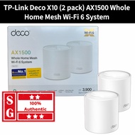 TP-Link Deco X10 V1 AX1500 (2-pack) (Whole Home Mesh Wi-Fi 6 System) TP Link WIFI 6 TP Link AX1500 T