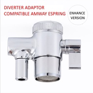 [New Version] Diverter Adaptor Splitter for Amway eSpring filter water treatment system - Water Tap 2 Way Adaptor Valve
