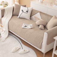 Velvet Sofa Towel Soft Plush Sofa Cover for Living Room Sectional L-shape Non-slip Couch Cover