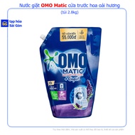 Nước giặt OMO Matic hương hoa oải hương túi 2.8kg khử mùi hiệu quả mang huơng thơm dễ chịu cho quần