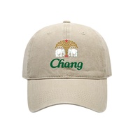 2025 Chang Beer 100% Cotton Baseball Cap Distressed Hats Cap Men Retro Outdoor Summer Adjustable Cha