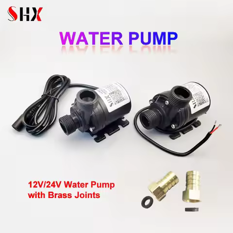 Submersible Water Pump 12V High Pressure Ultra Quiet Solar DC 24V Lift 5M 800LH Brushless Motor Wate