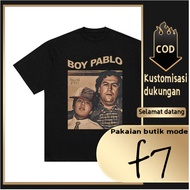 F7 T-shirt Tops Oversized T-shirts for Men Black Adult Distro Cool Short Sleeve Premium Street Style