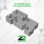 Hotwheel 1:64 scale wooden box Diorama Miniscale Diorama/ diorama box accessories