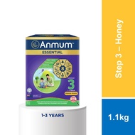 ANMUM Essential Step 3 Children Formula Milk Powder (1 - 3 Years) - Honey (1.1kg) [Exp 19 Dec 2026 &
