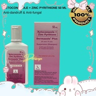Anti-Dandruff Shampoo 50 ml Ketoconazole with Zinc pyrithione Dermazole Plus