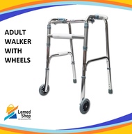 Adult Walker with Wheels Walking Aid with Wheels Wheelchair Adult Walker without Wheels Foldable Walker Foldable Adult Walker Rollator Standard Wheelchair