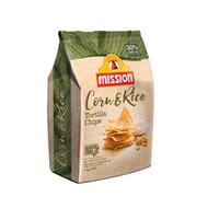 Mission Tortilla Chips Corn &amp; Rice Flavoured 170g ขนมข้าวโพดทอดกรอบรสคอร์นแอนด์ไรซ์ ขนาด 170 กรัม (1004)