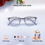 Rectangular glasses frame with small eyes 4 cm high for medium and large faces 9256A