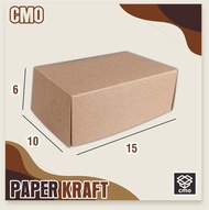 Paper lunch box 15x10x6 cm | laminasi Bagian dalam | box food | Craft eco | Box Makanan | Box takoya