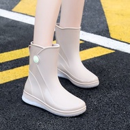 The Latest Style Rain Boots Women's Fleece-Fleece-Fleece-Fleece-Fleece @