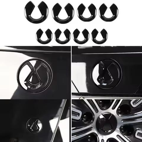 Blackened Original Car Logo Black Warrior Front Hood Rear Tailgate Hub Cap Cover Logo Decorative Sti