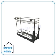 [Value buy!!️] Chrome kitchen pull out basket two layer pull out basket with soft close slide.