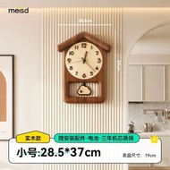 全城熱賣 - 美世達龍貓掛鐘客廳款鐘錶兒童牆面復古創意實木時鐘掛牆鐘
