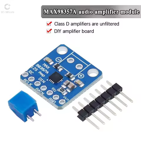 1/10PCS High Quality MAX98357 MAX98357A I2S 3W Class D Amplifier Breakout Interface I2S DAC Decoder 