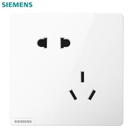 西门子（SIEMENS）皓彩系列白色开关插座面板 斜五孔插座