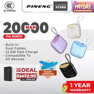 [NEW] Pineng PN-836PD Built-In Cable 22.5W 20000mAh Fast Charge Portable Powerbank PN830