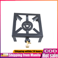 Dual Burner Gas Stove Cast Iron Furnace Stove Gas Range Single/Double Burner for Home Hiking Camping