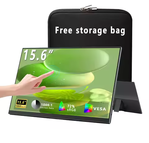 15.6 Inch Touch Portable Monitor 1920*1080 FHD IPS 72%sRGB With Type-C Mini HDMI For Laptop Phone PS