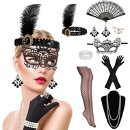 9 Pcs Flapper Accessories Set for Women, 1920s Costumes Accessories Roaring 20s Accessories