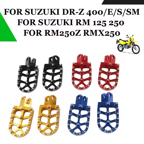 Foot Peg Footrest For SUZUKI DRZ400 DR-Z400E DR-Z400S DRZ400SM RM125 RM250 RM250Z RMX250 Motocycle A