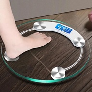 Transparent Round Digital Scale Body Weight Scale Floor Electronic Scales Smart LCD Bathroom Scales 