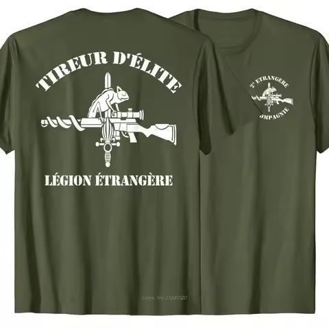 French Foreign Legion Special Forces Sniper T-Shirt. Summer Cotton Short Sleeve O-Neck Mens T Shirt 