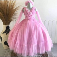 Dress tutu Queensha |BISA CUSTOM SIZE - BISA COD|Baju gaun anak perempuan| Dress pesta anak| baju pe