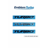 (ORIGINAL SIZE) TURBO WORDING LOGO FOR PROTON EXORA TURBO / PREVE / SUPRIMA / X50 / X70  Emblem Logo