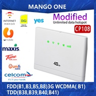 Modified CP108 4G/LTE Router Gateway 4G 3G Broadband Mobile Hotspots unlimited Modem Portable Wifi Router Sim Antennas WAN LAN Port