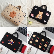 Cute Bear Laptop Sleeves 11.6 12 13 14 15 15.6 Inch Cover Laptops Carrying Bags For Macbook Air Laptop Bag Air Pro 13 A2337 15 Inch Laptop Bag  PC Lenovo Magicbook