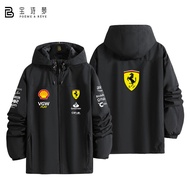 เสื้อแจ็คเก็ตกันลมแบบแยกชิ้น F1 Formula One Racing Championship Ferrari เสื้อแจ็คเก็ตแบบแยกชิ้นสำหรั