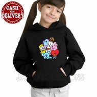 Bts Bt21 Girls Hoodie Jacket Bts Bt21 Children's Jacket Bts Bt21 Bt21 Children's Sweater Cute Bt21 J