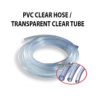 PVC CLEAR HOSE PIPE / TRANSPARENT HOSE TUBE / AIR LINE TUBE 4MM 5MM 8MM 9MM 12MM