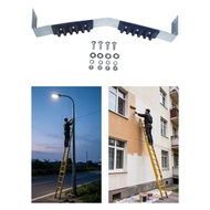 [lzdxwcke3pu] Fixed V Rung Ladder Support Padded Nonslip Step Aluminum Ladder Safety for Extension A