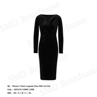 Armani Exchange ชุดเดรสผู้หญิง รุ่น Womens Velvet Longuette Dress With Cut-Out Code: 6DYA76 YJ9WZ 12