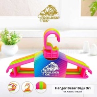 GANTUNGAN (12 PCS) Original Large Clothes Hangers 100% Original Thick Clothes Hangers Large Adult Cl