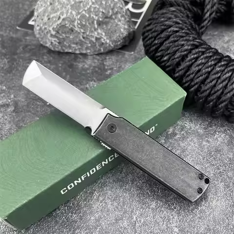 Tactical Survival Folding Knife 5915 with 8Cr13MoV Blade and 420 Steel Handle for Outdoor Camping an
