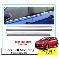 Perodua Axia Window Trim Chrome Lining / Door Belt Moulding