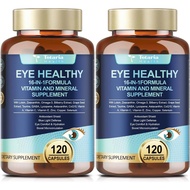 AREDS 2 Eyes Vitamins and Minerals Contain Lutein, Zeaxanthin, Bilberry Extract and omega-3, Elderly
