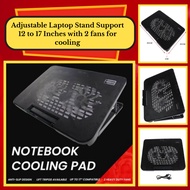 DSS Adjustable Laptop Stand Support 12 to 17 Inches with 2 fans for cooling