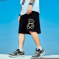 M-7XL Men Short Shorts Men's Clothing Pants Ready Stock Plus Size Black Youth Boy Drawstring Shorts 