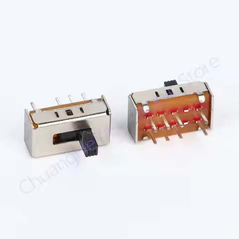 10/50/100Pcs/Lot SS23D07 8 PINS 3 Position 2P3T Toggle Switch Double Vertical Sliding Switch Handle 