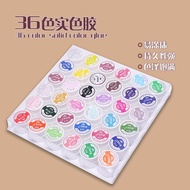 【Hot Sale】36 Colors/SET 日式罐装固态胶套装（free pen）Japanese-style Canned Nail Polish Glue/cream Glue/popular