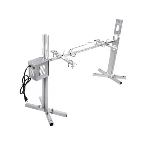 220V/110V BBQ Rack Electric Rotisserie Grill Goat Pig Chicken BBQ Stainless Steel Full Automatic Rot