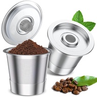 K K-cup Reusable Coffee Capsule Coffee Machine Stainless Steel Single Hole with Filter Mesh K cup Co