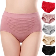 Sexy 3D Hive Warm Belly Soft Panties Women Underwear Seamless Ladies Mid Waist Briefs Female Shorts 