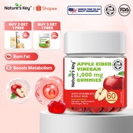Nature's Key Apple Cider Vinegar Gummies Natural Detox & Weight Management